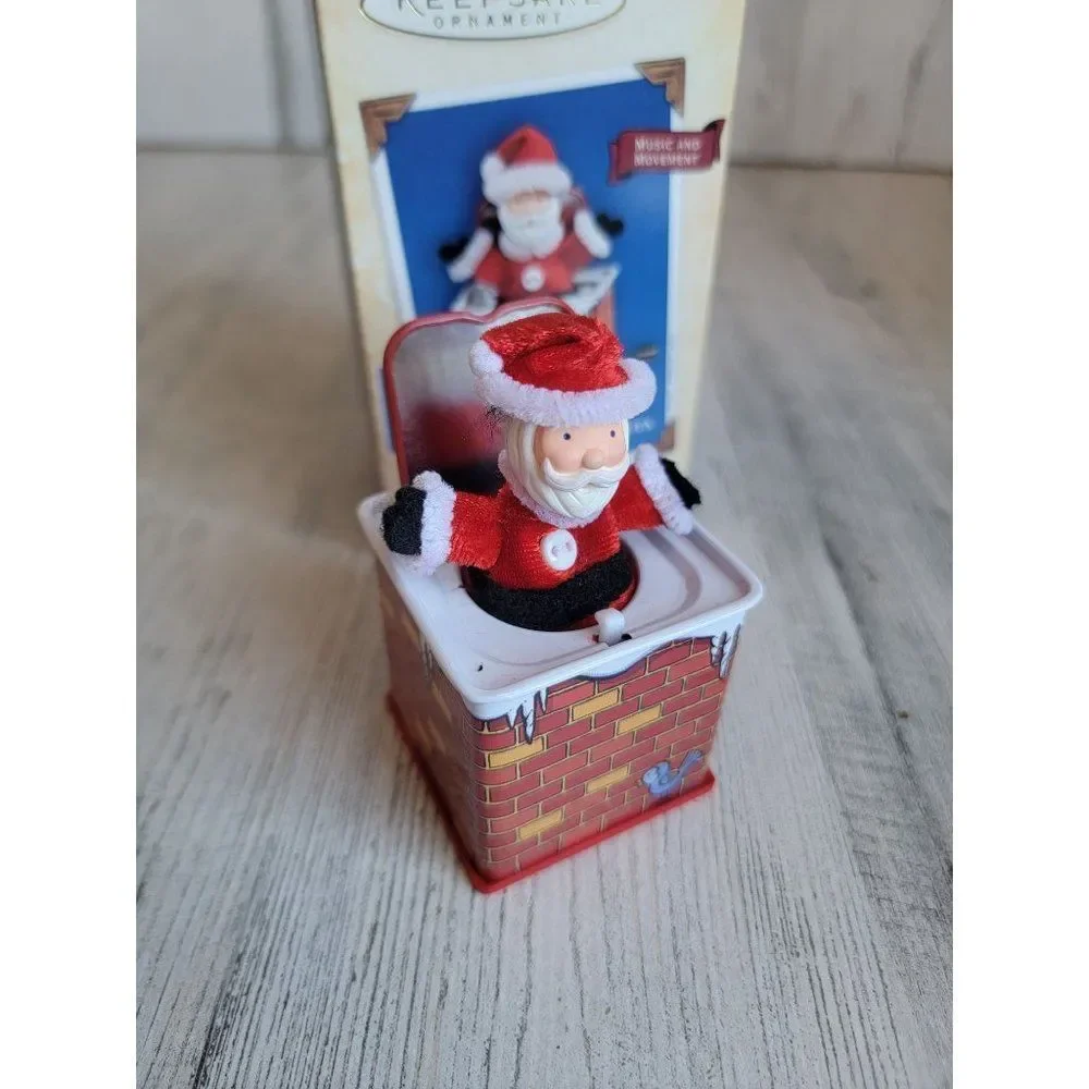 Hallmark 2004‎ pop! goes the Santa ornament Xmas